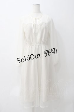 画像1: axes femme POETIQUE / チュールデザインワンピース M キナリ Y-25-05-29-049-AX-OP-SZ-ZY