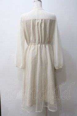 画像2: axes femme POETIQUE / チュールデザインワンピース M キナリ Y-25-05-29-049-AX-OP-SZ-ZY