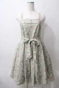 axes femme kawaii / プティフルールジャンスカ M ミント Y-25-05-29-055-AX-OP-SZ-ZI
