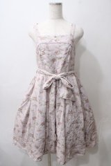 axes femme kawaii / プティフルールジャンスカ M ピンク Y-25-05-29-056-AX-OP-SZ-ZY