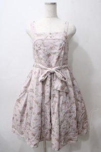 axes femme kawaii / プティフルールジャンスカ M ピンク Y-25-05-29-056-AX-OP-SZ-ZY