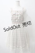 axes femme POETIQUE / チェック×チュールワンピース M ミント Y-25-05-29-058-AX-OP-SZ-ZT016