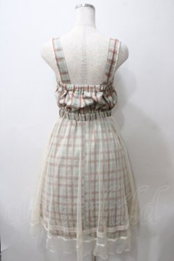 画像2: axes femme POETIQUE / チェック×チュールワンピース M ミント Y-25-05-29-058-AX-OP-SZ-ZY
