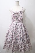 axes femme / ビッグリボン×ローズジャンパースカート【mobility限定商品】  ピンク Y-25-05-29-059-AX-OP-SZ-ZY