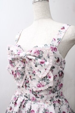 画像3: axes femme / ビッグリボン×ローズジャンパースカート【mobility限定商品】  ピンク Y-25-05-29-059-AX-OP-SZ-ZY