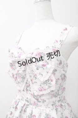 画像3: axes femme / ビッグリボン×ローズジャンパースカート【mobility限定商品】  ピンク Y-25-05-29-059-AX-OP-SZ-ZY