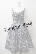 axes femme / ビッグリボン×ローズジャンパースカート【mobility限定商品】  紺 Y-25-05-29-060-AX-OP-SZ-ZY