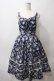 画像1: axes femme / ビッグリボン×ローズジャンパースカート【mobility限定商品】  紺 Y-25-05-29-060-AX-OP-SZ-ZY (1)