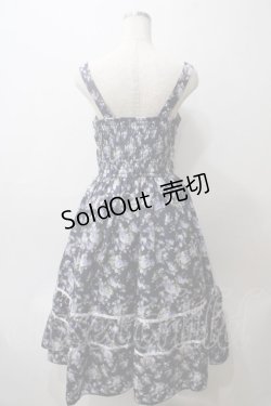 画像2: axes femme / ビッグリボン×ローズジャンパースカート【mobility限定商品】  紺 Y-25-05-29-060-AX-OP-SZ-ZY