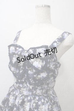 画像3: axes femme / ビッグリボン×ローズジャンパースカート【mobility限定商品】  紺 Y-25-05-29-060-AX-OP-SZ-ZY
