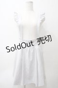 Ank Rouge / フリルサスペンダーギャザースカート M ブルー Y-25-05-29-066-CA-SK-SZ-ZY