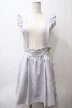 画像1: Ank Rouge / フリルサスペンダーギャザースカート M ブルー Y-25-05-29-066-CA-SK-SZ-ZY