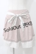 axes femme / バイカラーフレアキュロット M 淡ピンク Y-25-05-29-072-AX-PA-SZ-ZY