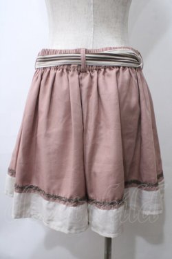 画像2: axes femme / バイカラーフレアキュロット M 淡ピンク Y-25-05-29-072-AX-PA-SZ-ZY