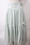 axes femme kawaii / ヴィンテージシフォンスカート M ミント Y-25-05-29-075-AX-SK-SZ-ZY