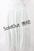 axes femme kawaii / ヴィンテージシフォンスカート M ミント Y-25-05-29-075-AX-SK-SZ-ZI