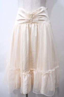 画像1: axes femme kawaii / コルセット風ティアードスカート M キナリ Y-25-05-29-076-AX-SK-SZ-ZY
