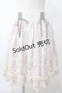 axes femme / 裾メルヘン柄ペチミニ  オフ Y-25-05-29-079-AX-SK-AS-ZY