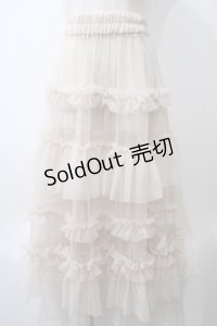 axes femme / フリルチュールティアードスカート  キナリ Y-25-05-29-082-AX-SK-SZ-ZY