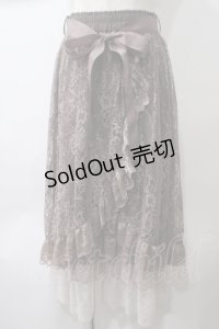 axes femme / ラッフルフリルレーススカート F 茶 Y-25-05-29-086-AX-SK-SZ-ZY