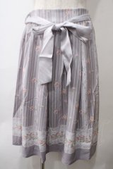 axes femme / チューリップ柄ミドルスカート M ラベンダー Y-25-05-29-087-AX-SK-SZ-ZI