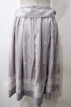 画像2: axes femme / チューリップ柄ミドルスカート M ラベンダー Y-25-05-29-087-AX-SK-SZ-ZY