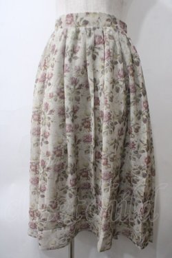 画像1: axes femme / バッスル風デザインスカート M パープル Y-25-05-29-089-AX-SK-SZ-ZY