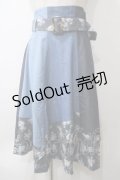 axes femme / パッチワークスカート M ブルー Y-25-05-29-093-AX-SK-SZ-ZI