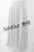 【SALE】axes femme / レースサーキュラースカート F グレー Y-25-05-29-096-AX-SK-SZ-ZT503