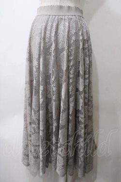 画像2: axes femme / レースサーキュラースカート F グレー Y-25-05-29-096-AX-SK-SZ-ZY