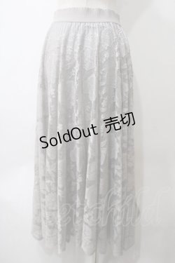 画像2: 【SALE】axes femme / レースサーキュラースカート F グレー Y-25-05-29-096-AX-SK-SZ-ZT503