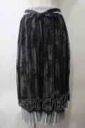 axes femme POETIQUE / レース重ねプリーツスカート M グレー Y-25-05-29-098-AX-SK-SZ-ZY