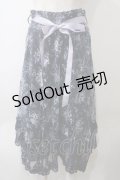 axes femme / フローラルレースイレヘムスカート F 紺 Y-25-05-29-101-AX-SK-SZ-ZI