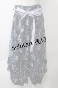 axes femme / フローラルレースイレヘムスカート F 紺 Y-25-05-29-101-AX-SK-SZ-ZI