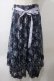 画像1: axes femme / フローラルレースイレヘムスカート F 紺 Y-25-05-29-101-AX-SK-SZ-ZY (1)