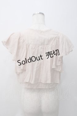 画像2: axes femme / ボリュームフリルボレロ  ピンク Y-25-05-29-011-AX-TO-SZ-ZY