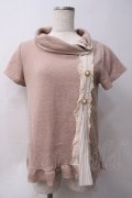 axes femme / ボタンデザイントップス  ピンク Y-25-05-29-014-AX-TO-SZ-ZY