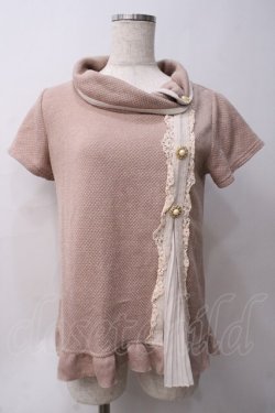画像1: axes femme / ボタンデザイントップス  ピンク Y-25-05-29-014-AX-TO-SZ-ZY