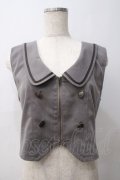 axes femme / ディープネックジップベスト F グレー Y-25-05-29-015-AX-TO-SZ-ZY