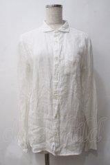 GOSTAR DE FUGA / リネンシャツ 44 白 Y-25-05-29-018-PU-TO-SZ-ZY