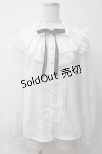 Secret Honey / レースラッフルブラウス 2 白 Y-25-05-29-023-CA-BL-SZ-ZY