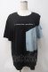 画像1: NieR Clothing / 切替カットソー  黒 Y-25-05-29-026-PU-TO-SZ-ZY (1)