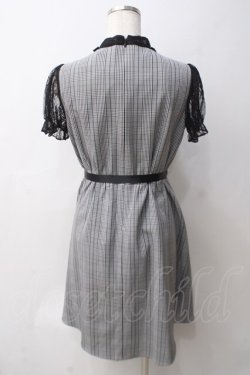 画像2: Ank Rouge / チェックワンピース M グレー Y-25-05-29-028-CA-OP-SZ-ZY