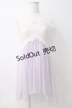 画像1: Swankiss /チュール切替ワンピース  ラベンダー Y-25-05-29-038-CA-OP-SZ-ZY
