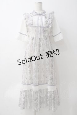 画像1: axes femme / ストライプ柄レースワンピース  ラベンダー Y-25-05-29-042-AX-OP-SZ-ZY