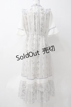 画像2: axes femme / ストライプ柄レースワンピース  ラベンダー Y-25-05-29-042-AX-OP-SZ-ZY