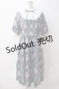 axes femme / アイビーローズ柄ワンピース  グリーン Y-25-05-29-043-AX-OP-SZ-ZY