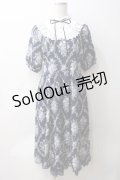axes femme / アイビーローズ柄ワンピース  紺 Y-25-05-29-044-AX-OP-SZ-ZY