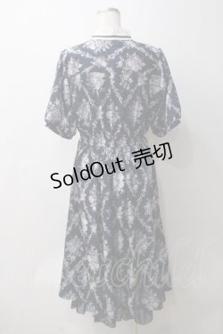 画像2: axes femme / アイビーローズ柄ワンピース  紺 Y-25-05-29-044-AX-OP-SZ-ZY
