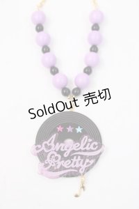Angelic Pretty / Neon Musicネックレス  ブラック Y-25-06-01-001-AP-AC-SZ-ZY